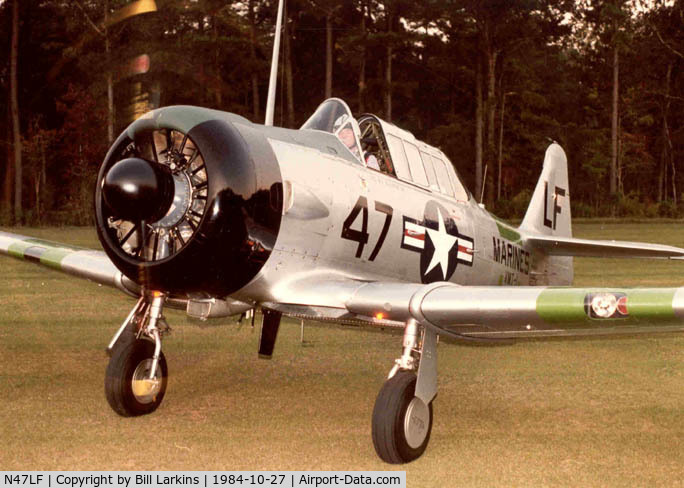 N47LF, North American SNJ-6 Texan C/N 121-43186, At McGowin's field in Alabama.