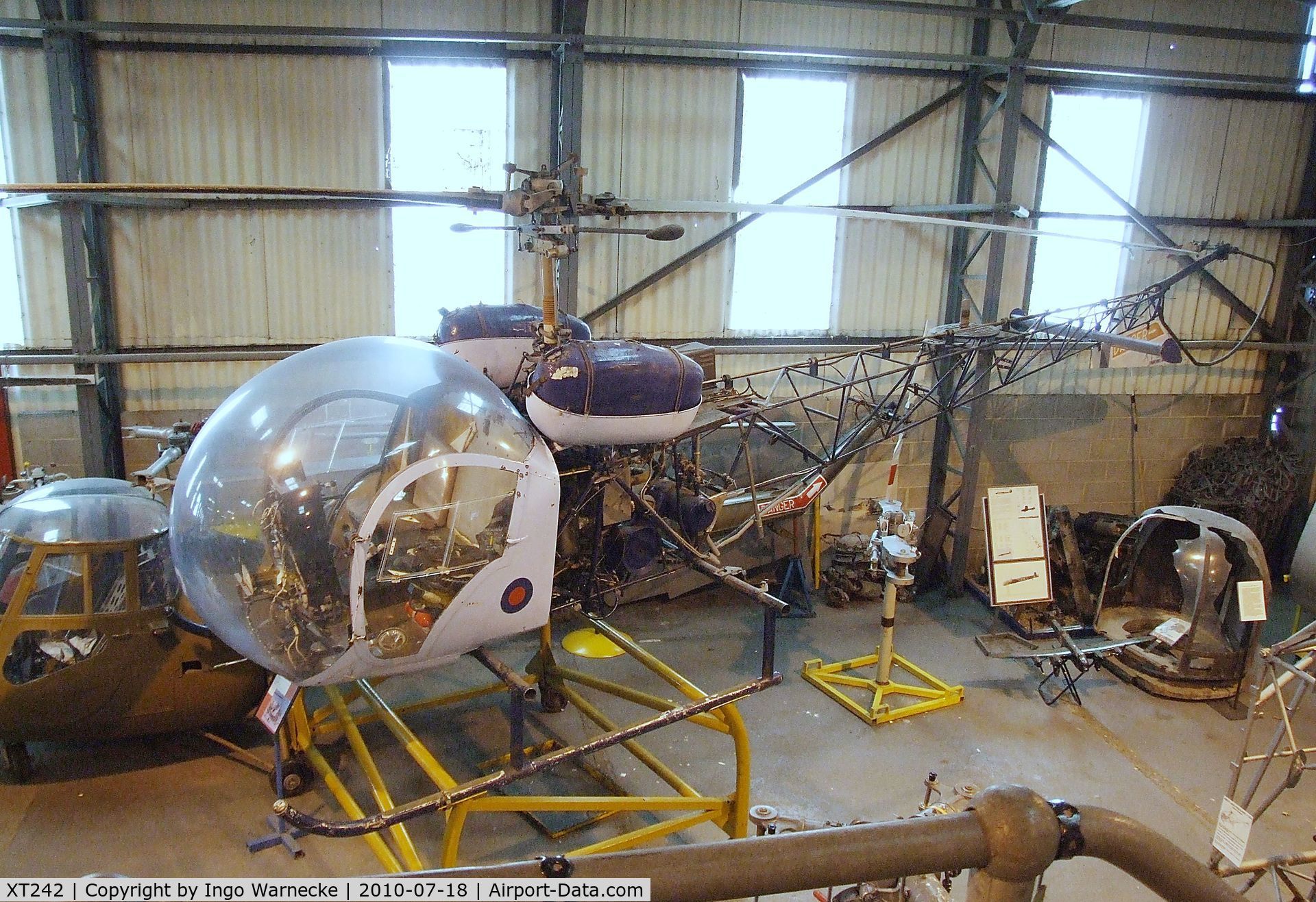 XT242, 1966 Westland Sioux AH.1 C/N WA401, Sikorsky (Westland) Sioux AH1 at the AeroVenture, Doncaster