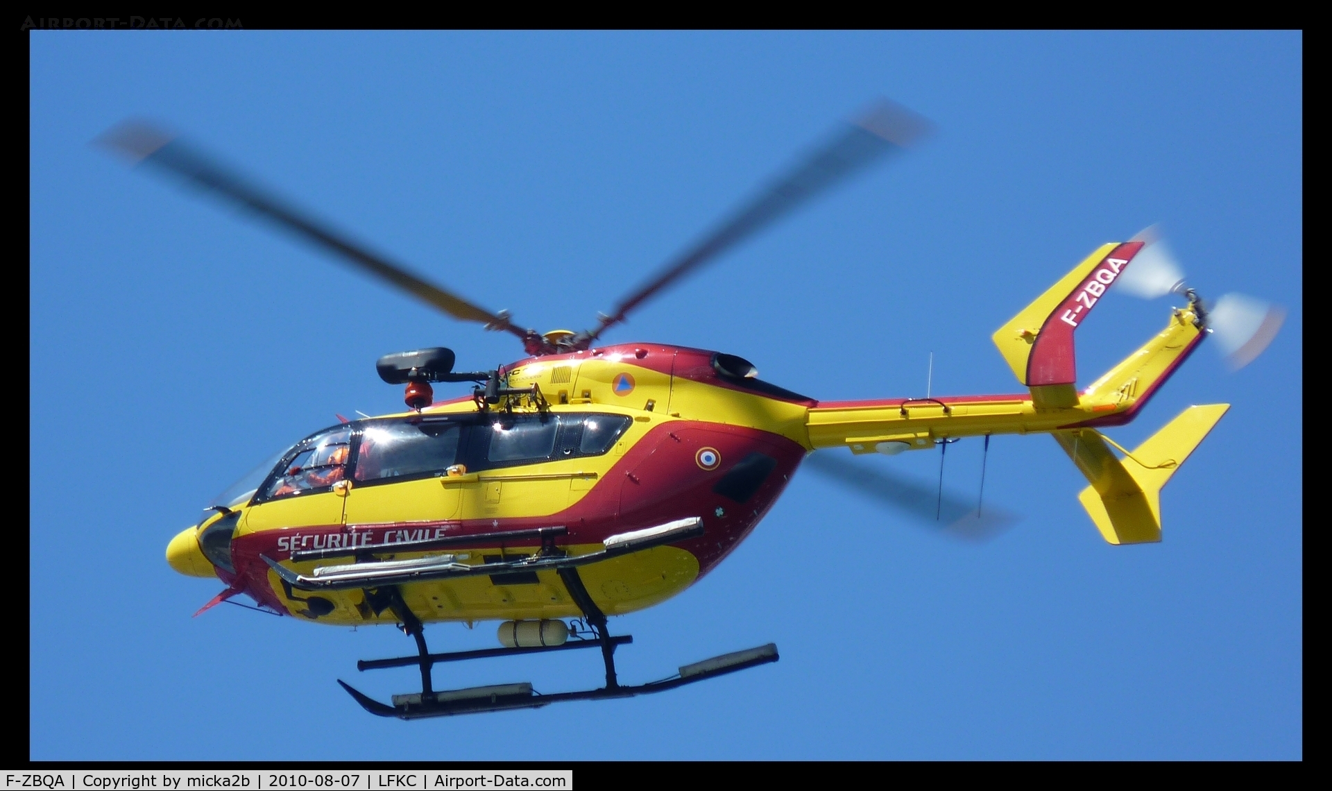 F-ZBQA, Eurocopter-Kawasaki EC-145 (BK-117C-2) C/N 9057, In flight in Ile Rousse