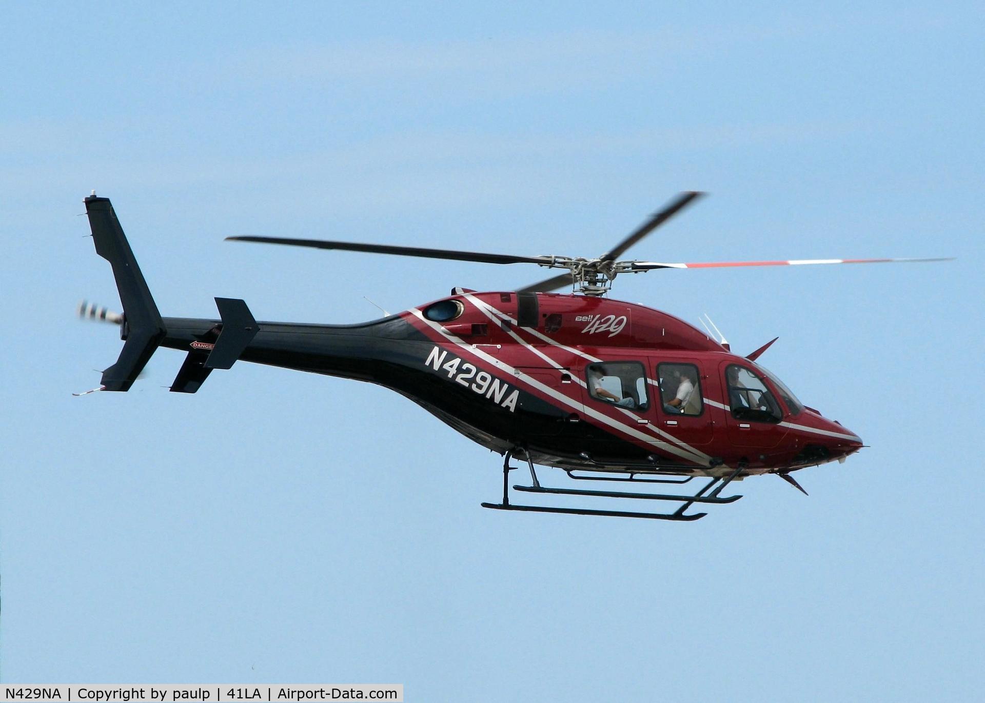 N429NA, Bell 429 GlobalRanger C/N 57009, Departing Metro Aviation / Downtown Shreveport.
