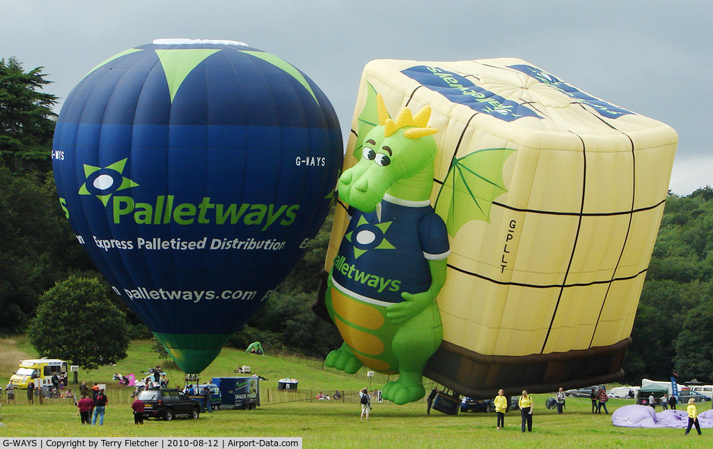 G-WAYS, 2010 Lindstrand LBL 105A C/N 1307, 2 x Palletway Linstrand Balloons at 2010 Bristol Balloon Fiesta