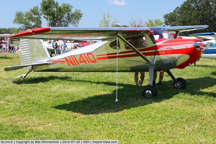N1141D, 1951 Cessna 140A C/N 15704, Airventure 2010 - Oshkosh, Wisconsin