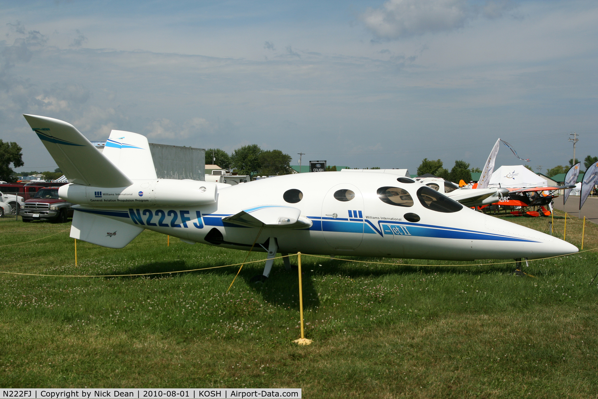 N222FJ, 1997 Scaled Composites 271 V-Jet II C/N 001, KOSH