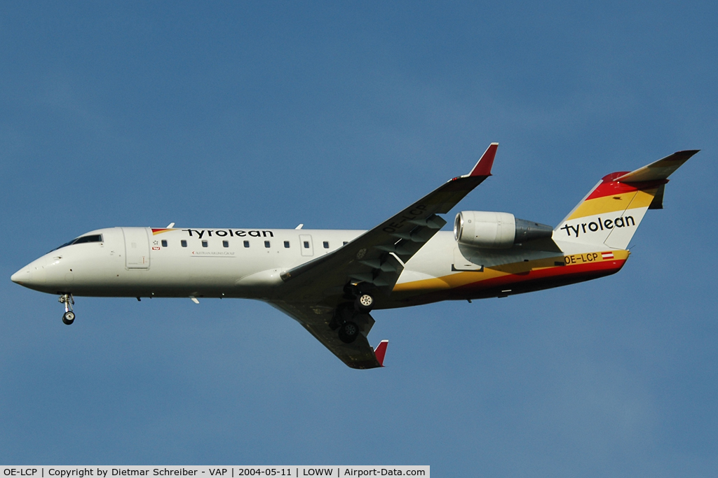 OE-LCP, 2001 Canadair CRJ-200LR (CL-600-2B19) C/N 7480, Tyrolean Airways Regionaljet