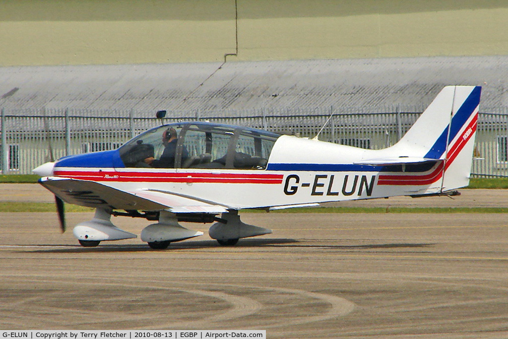 G-ELUN, 1975 Robin DR-400-180R Remorqueur Regent C/N 1102, 1975 Avions Pierre Robin PIERRE ROBIN DR400/180R, c/n: 1102 at Kemble