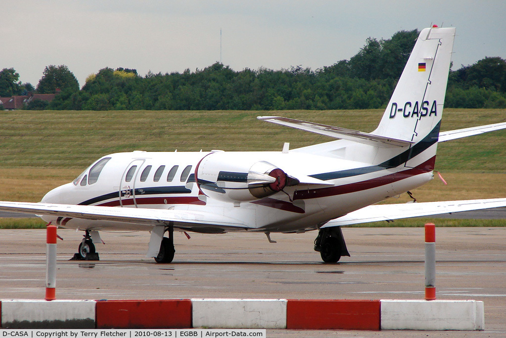 D-CASA, 2000 Cessna 560 Citation Encore C/N 560-0544, German Cessna 560, c/n: 560-0544 at Birmingham (UK)