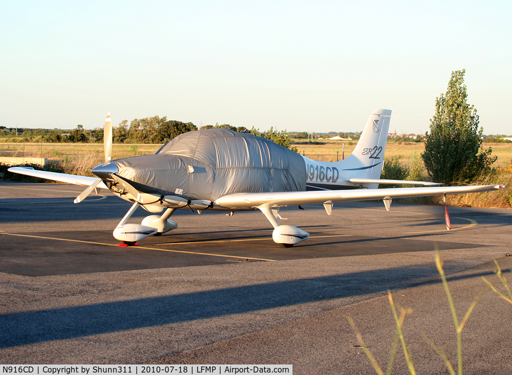 N916CD, 2002 Cirrus SR22 C/N 0318, Parked at the General Aviation area...