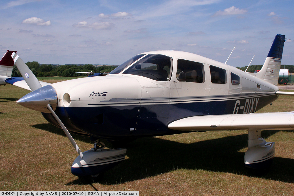 G-DIXY, 1998 Piper PA-28-181 Cherokee Archer III C/N 28-43195, Based