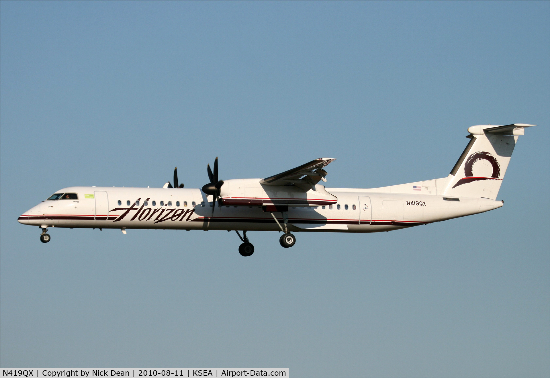 N419QX, 2007 De Havilland Canada DHC-8-402 Dash 8 C/N 4145, KSEA