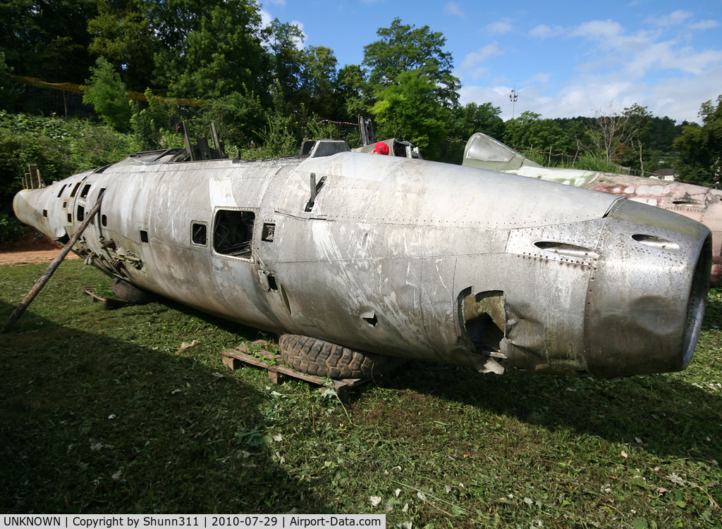 UNKNOWN, Miscellaneous Various C/N unknown, Belgium Air Force F-84F stored in very badly conditions in the Savigny-les-Beaune Museum...