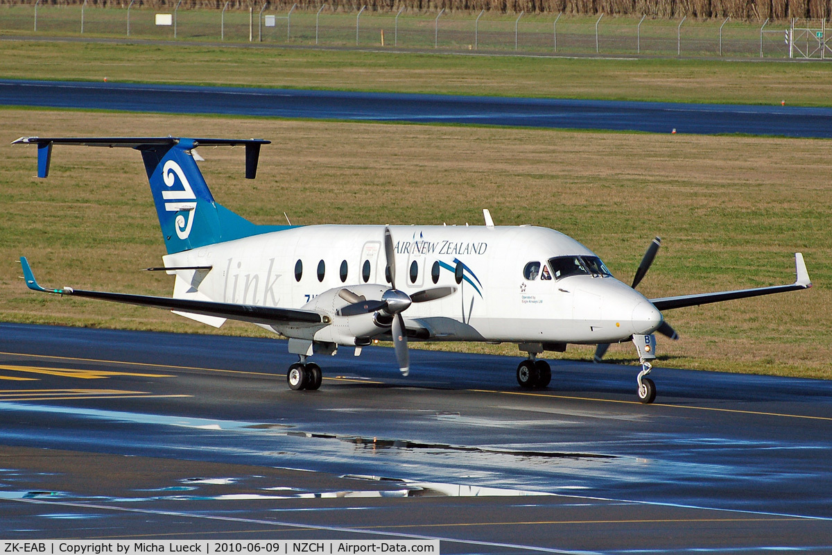 ZK-EAB, 2001 Raytheon 1900D C/N UE-425, At Christchurch