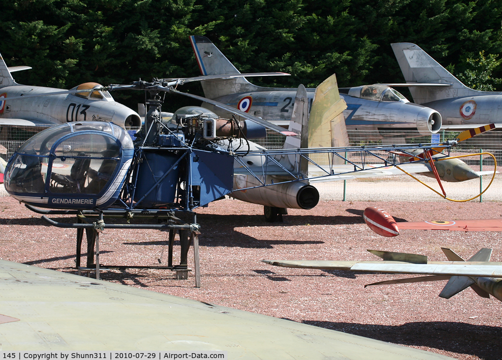 145, Sud SE-3130 Alouette II C/N 1247, French Police SE.3130 Alouette II Preserved inside Savigny-les-Beaune Museum