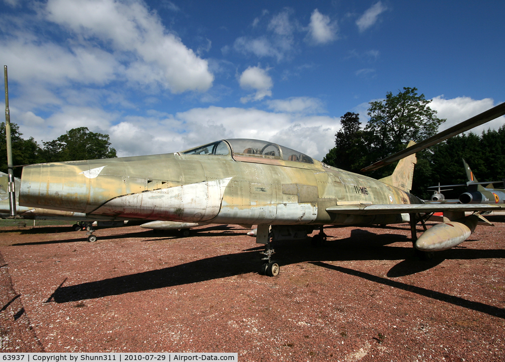 63937, 1956 North American F-100F Super Sabre C/N 243-213, S/n 243-213 - French Air Force F-100F preserved inside Savigny-les-Beaune Museum...