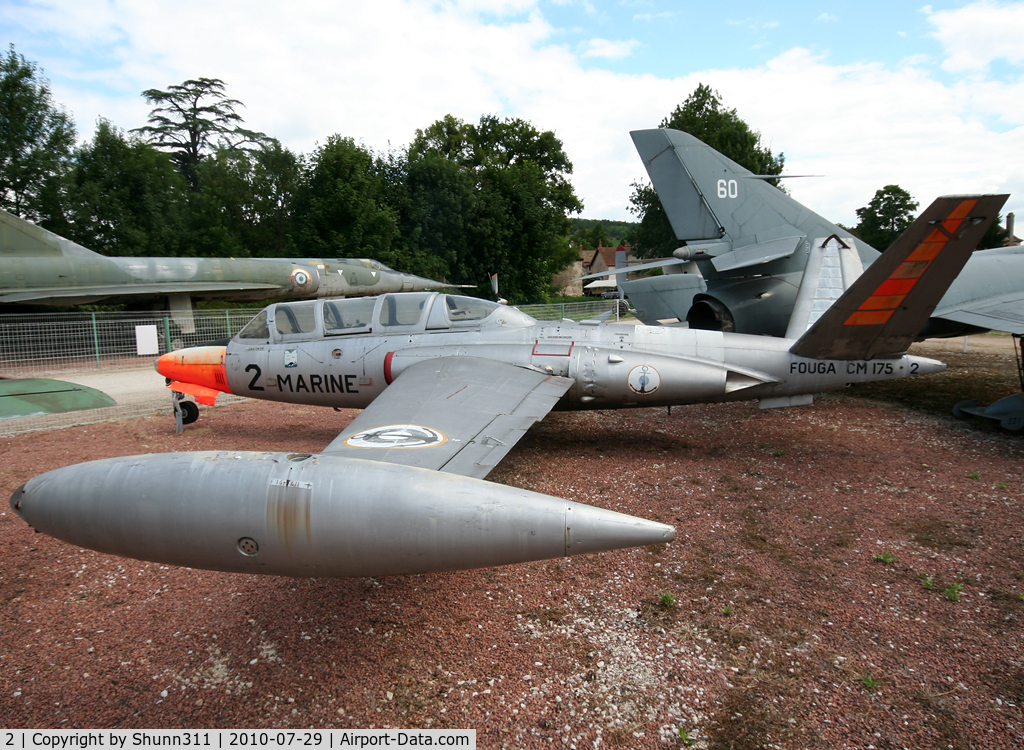 2, Fouga CM-175 Zephyr C/N 2, S/n 2 - French Navy Fouga Zephyr preserved inside Savigny-les-Beaune Museum...