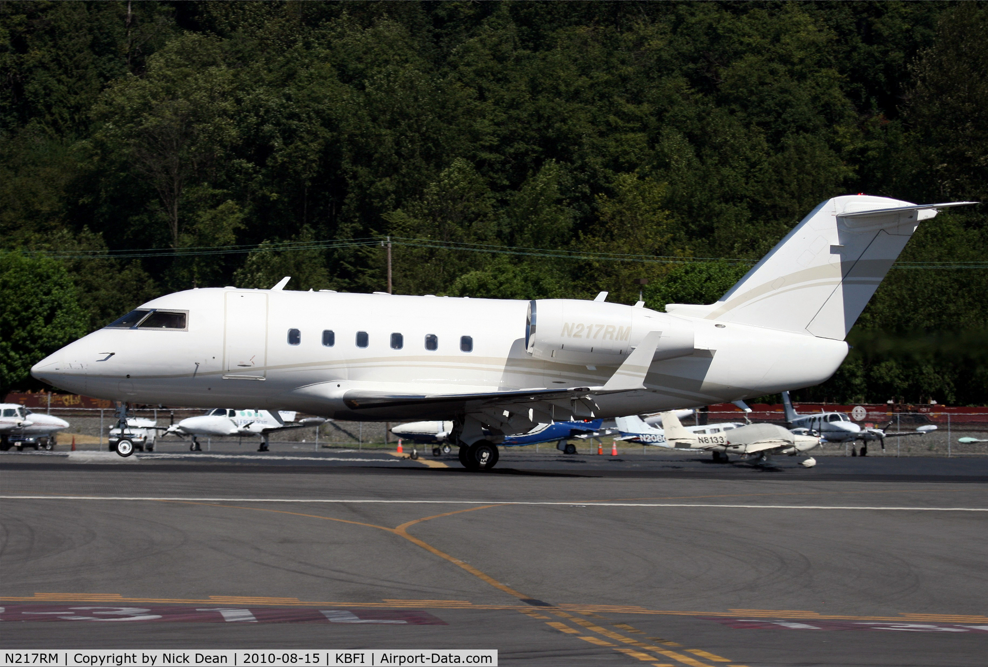 N217RM, 1982 Canadair Challenger 600S (CL-600-1A11) C/N 1054, KBFI 38th anniversary of beginning spotting 8/15/72