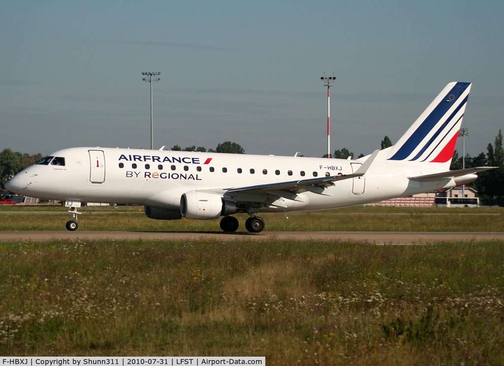 F-HBXJ, 2010 Embraer 170ST (ERJ-170-100ST) C/N 17000312, Taking off rwy 23 in new Air France c/s... Last new EMB-170 in Regional fleet at this time ;)
