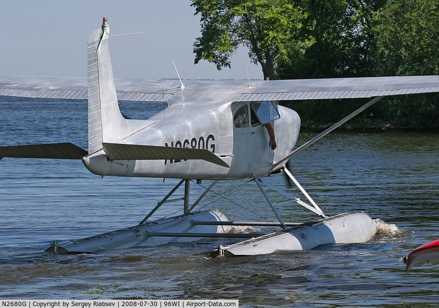 N2680G, 1959 Cessna 182B Skylane C/N 51980, Splash-in 2010
