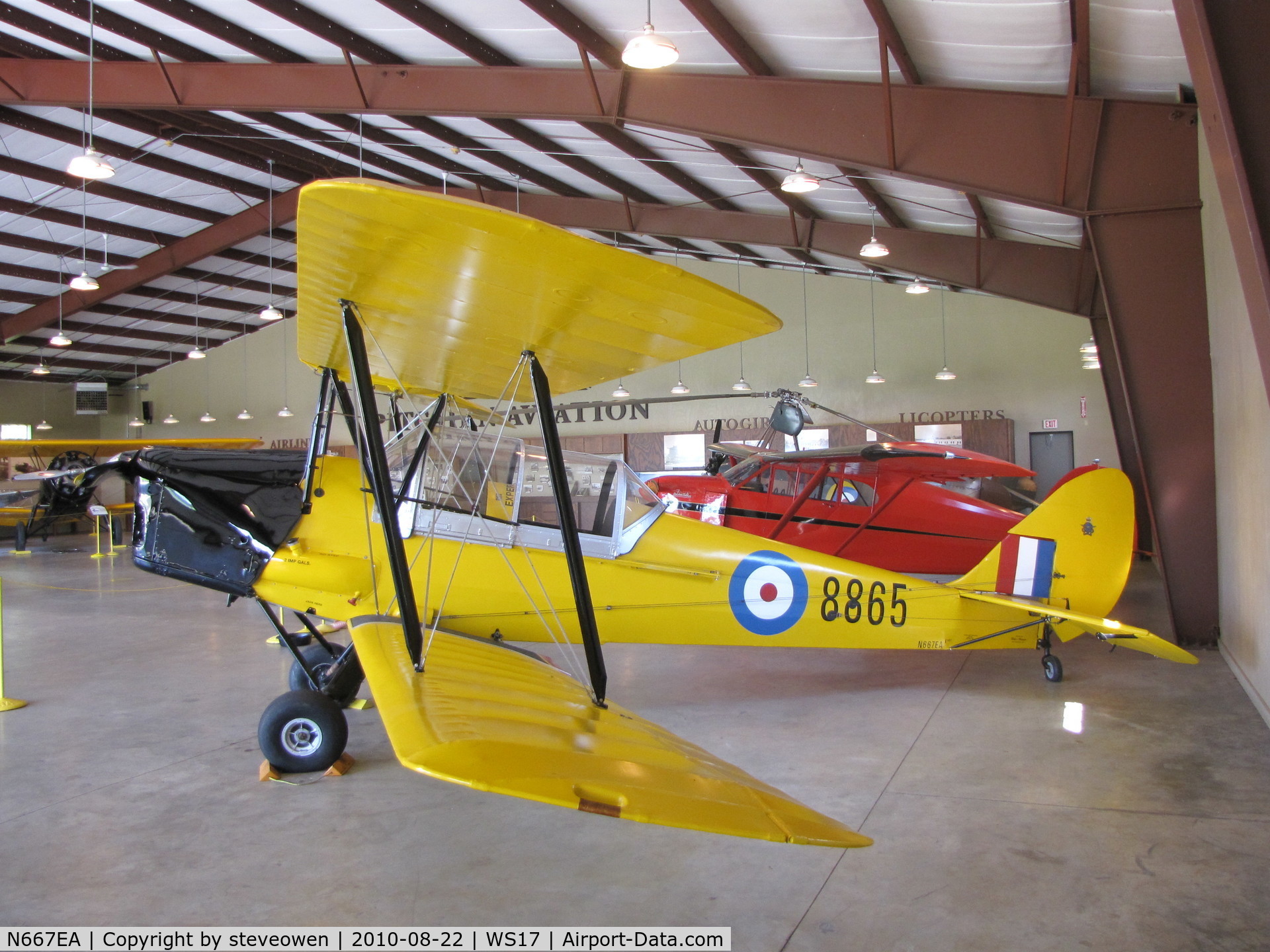 N667EA, 1942 De Havilland Canada DH-82C Tiger Moth C/N DHC1667, @ the Pioneer Airport EAA Museum Oshkosh WI USA