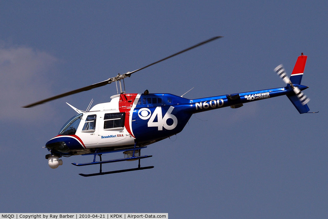 N6QD, 1992 Bell 206B C/N 4247, Bell 206B3 Jet Ranger III [4247] Atlanta-Dekalb Peachtree~N  21/04/2010