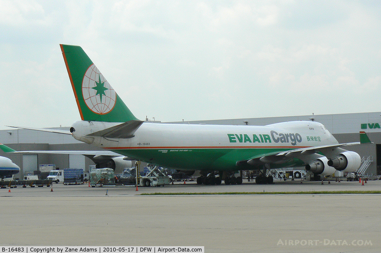 B-16483, 2002 Boeing 747-45EF (SCD) C/N 30609, EVA Air Cargo at DFW west