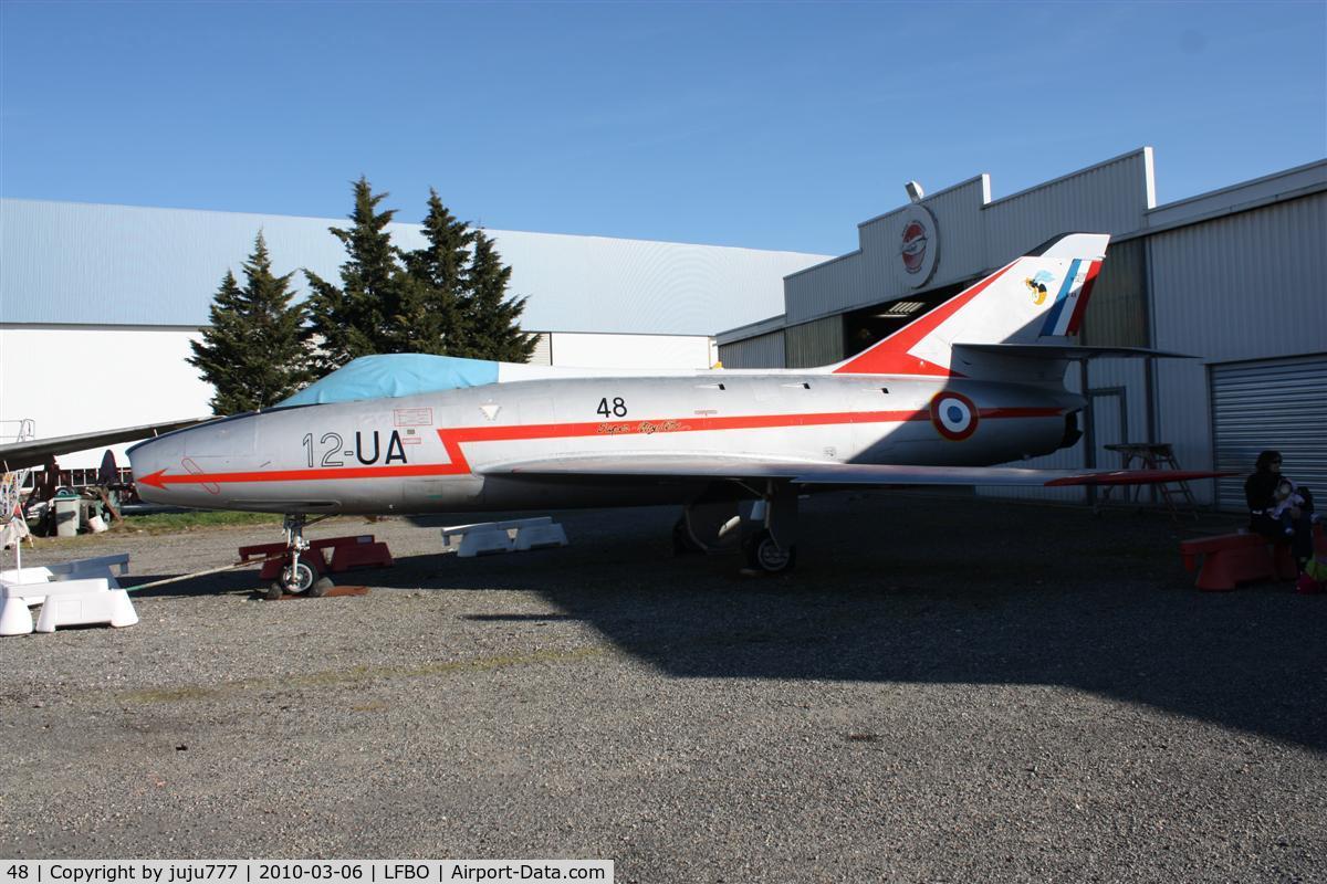 48, Dassault Super Mystere B.2 C/N 48, on display at Ailes Anciennes Toulouse