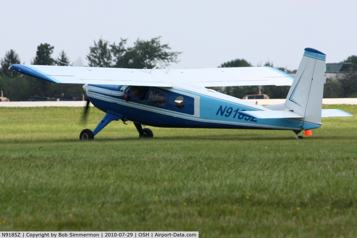 N9185Z, 1966 Helio H-295-1200 Super Courier C/N 1228, Departing Airventure 2010 - Oshkosh, Wisconsin