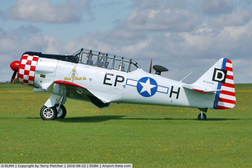 G-ELMH, 1942 North American AT-6D Harvard III C/N 88-16336 (42-84555), 1942 North American Aviation Inc AT-6D HARVARD III, c/n: 88-16336 at 2010 Sywell Show