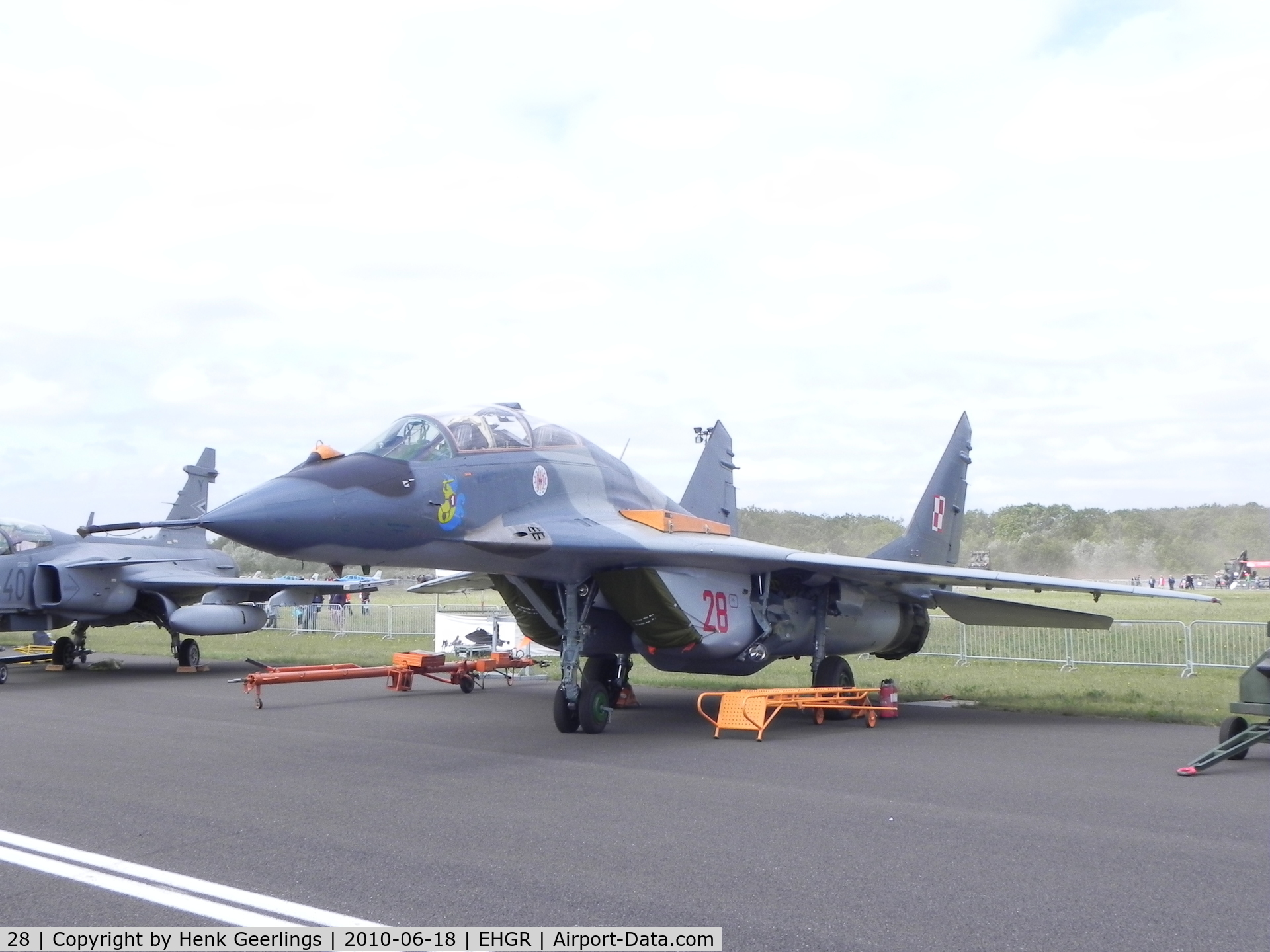 28, Mikoyan-Gurevich MiG-29UB C/N N50903014528, Dutch AF Open Day,  Gilze Rijen AFB  Polish AF ,