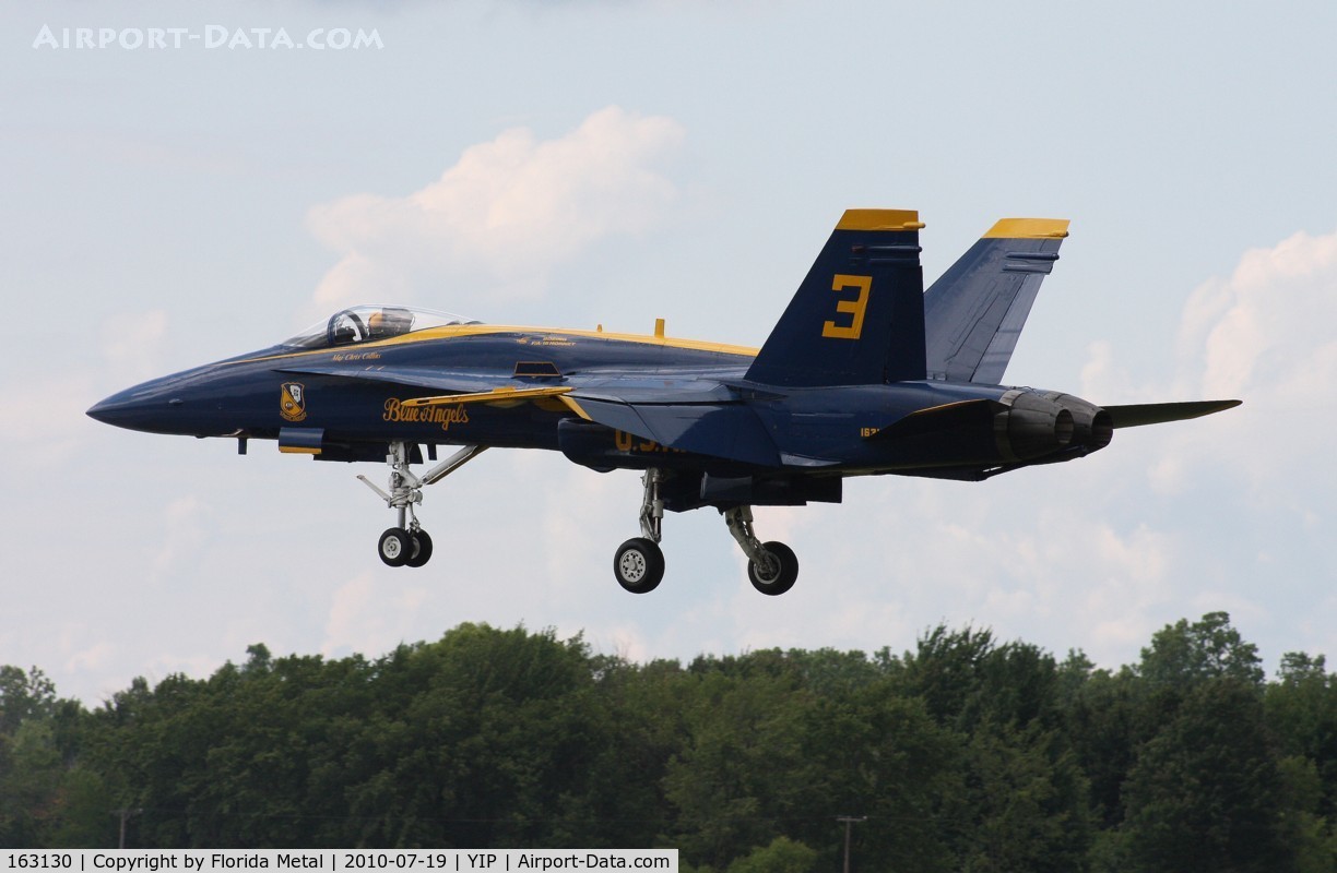 163130, McDonnell Douglas F/A-18A-21-MC Hornet C/N 0539/A448, Blue Angel #3