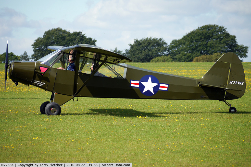 N7238X, 1951 Piper L-18C Super Cub (PA-18-95) C/N 18-1629, 1953 Piper L-18C, c/n: 18-1629 - visitor to the 2010 Sywell Airshow