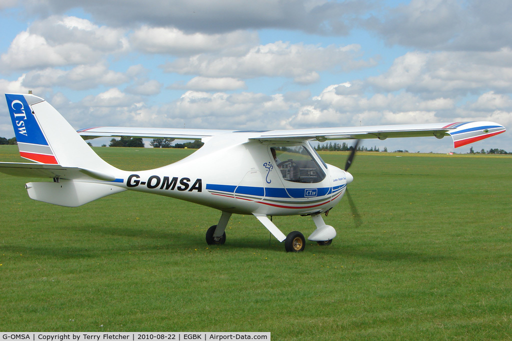 G-OMSA, 2009 Flight Design CTSW C/N 8501, CTSW - visitor to 2010 Sywell Airshow