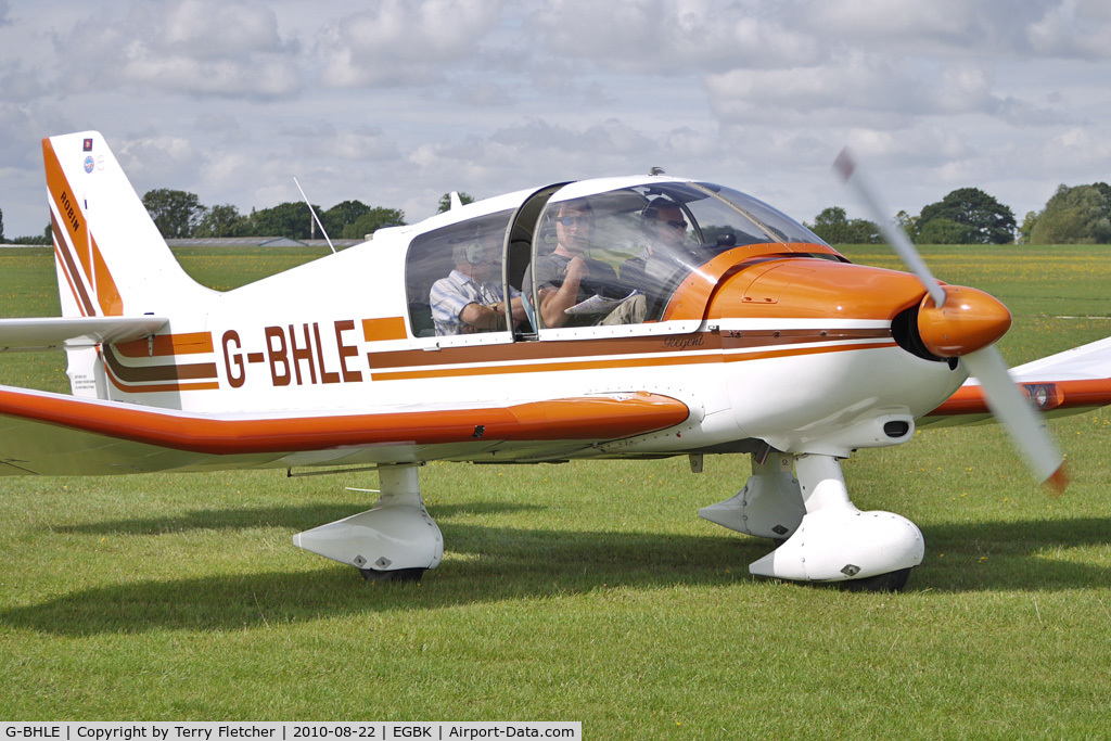 G-BHLE, 1980 Robin DR-400-180 Regent Regent C/N 1466, 1980 Avions Pierre Robin CEA DR400/180, c/n: 1466 - visitor to 2010 Sywell Airshow