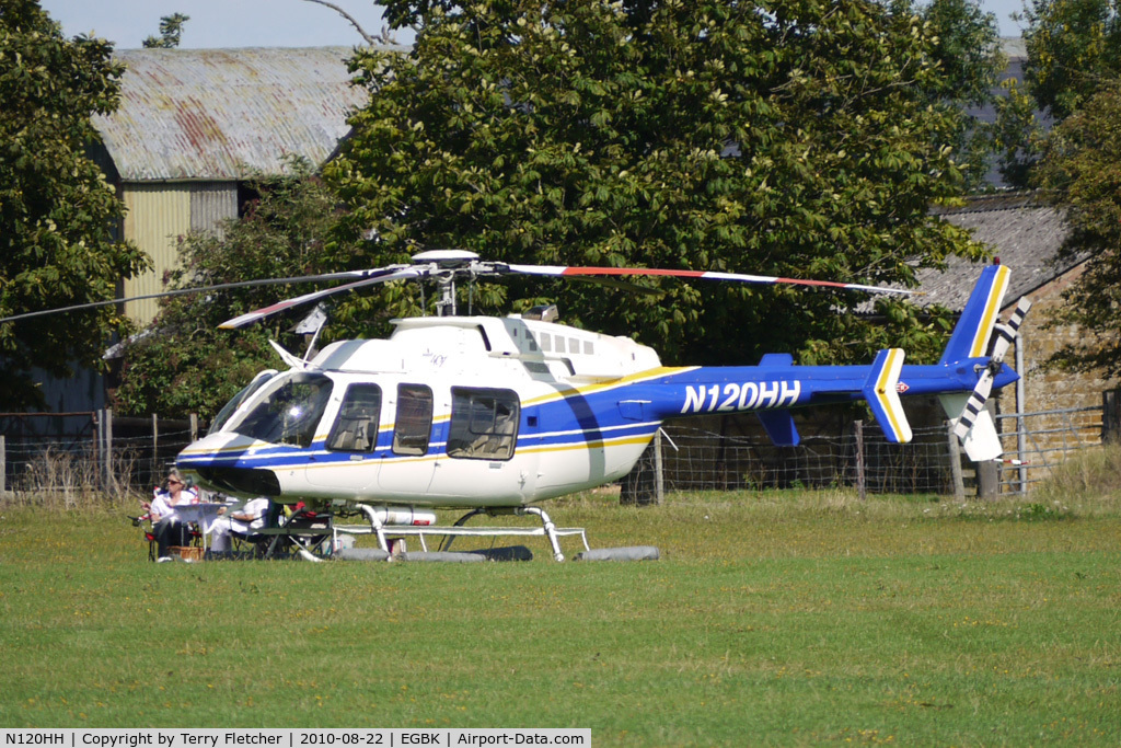 N120HH, 2005 Bell 407 C/N 53661, 2005 Bell 407, c/n: 53661 - visitor to 2010 Sywell Airshow