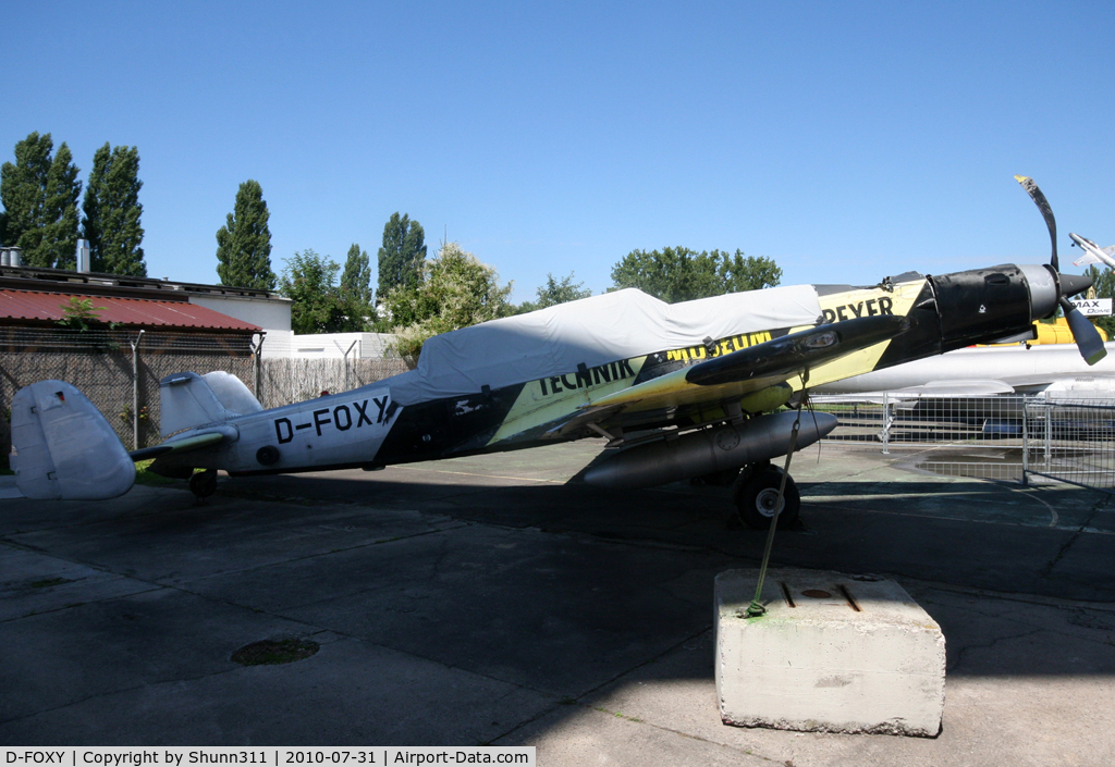 D-FOXY, F+W C-3605 Schlepp C/N 315, Ex. Swiss Air Force aircraft as C-535 and preserved as a wreck inside Technik Speyer Museum...