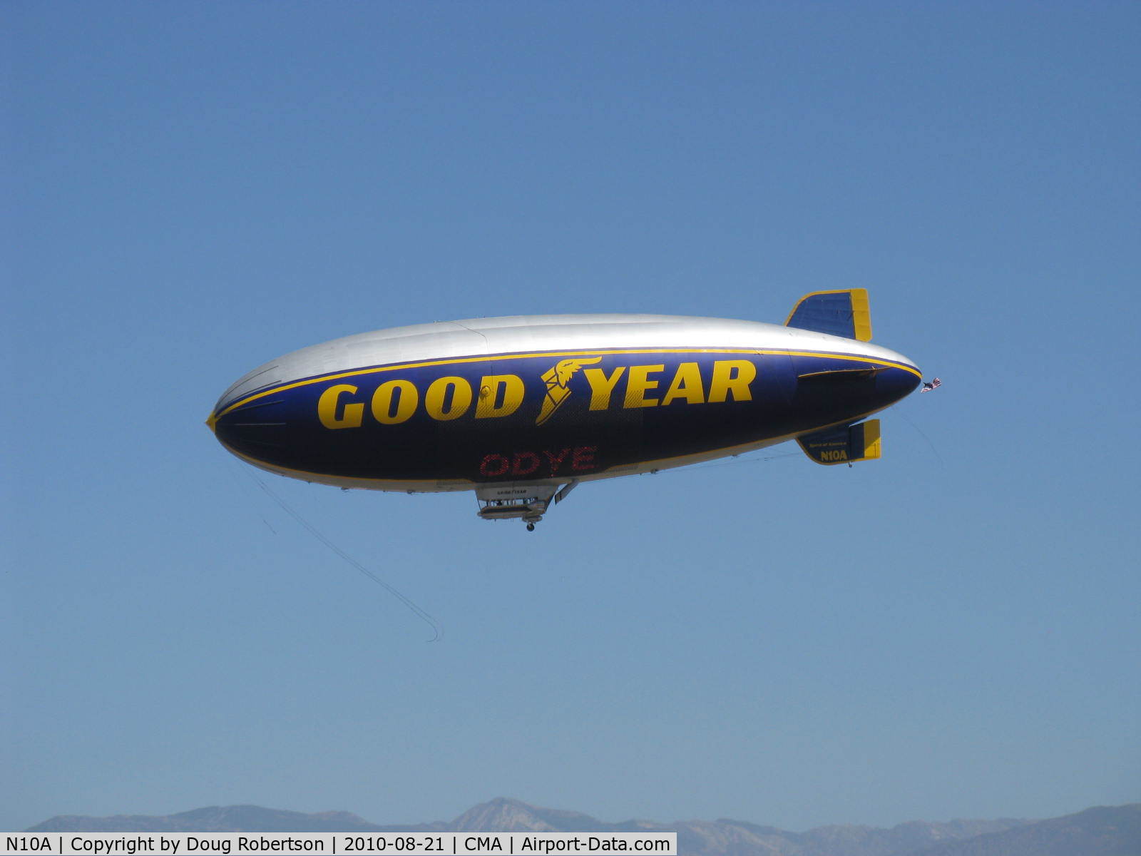 N10A, 1979 Goodyear GZ-20A C/N 4117, 1979 Goodyear GZ-20A BLIMP 'SPIRIT OF AMERICA'