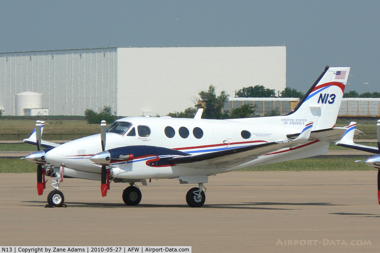 N13, Hawker Beechcraft Corp C90GTI King Air C/N LJ-1968, FAA King Air - At Alliance Airport, Fort Worth, TX