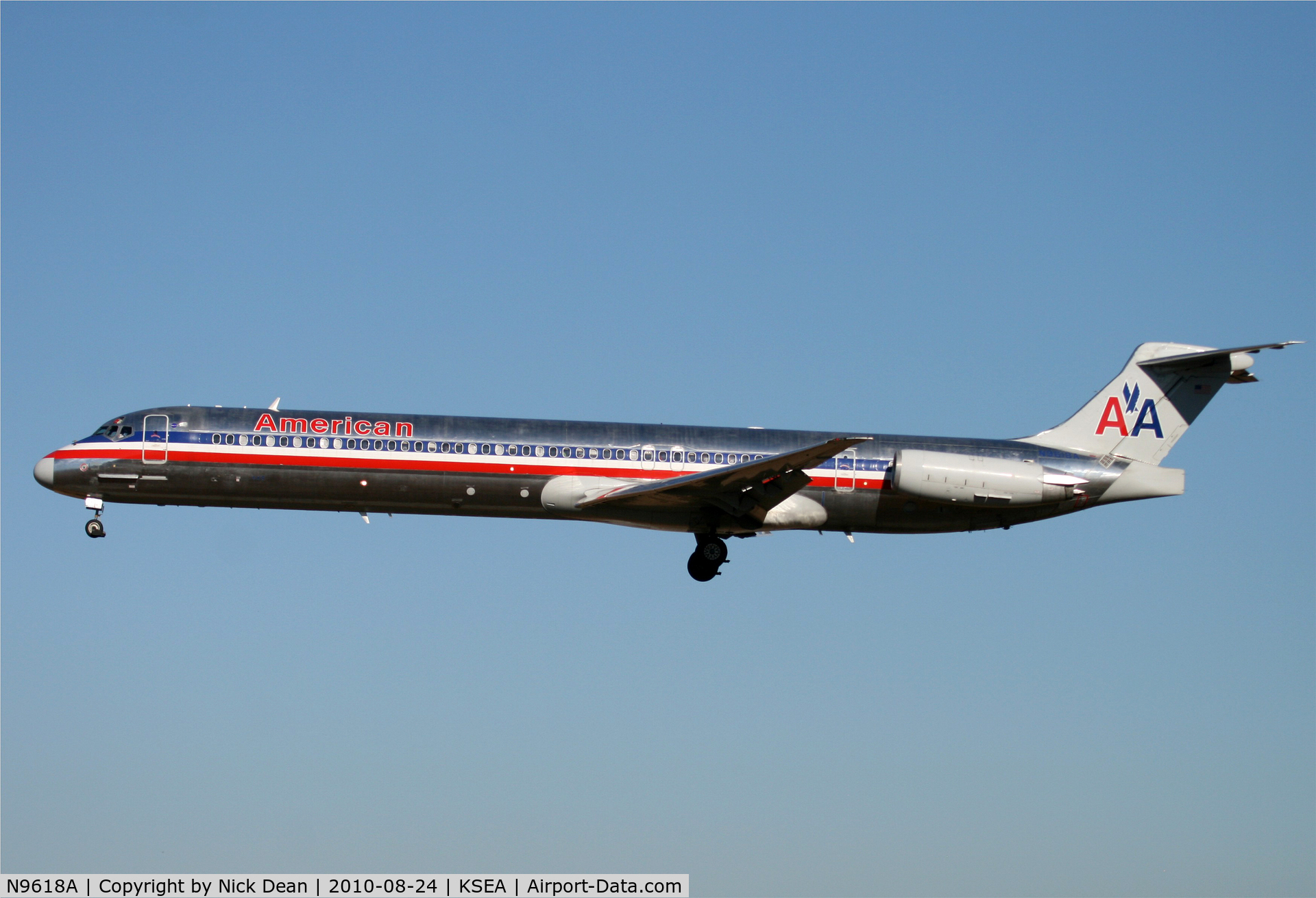 N9618A, 1997 McDonnell Douglas MD-83 (DC-9-83) C/N 53565, KSEA