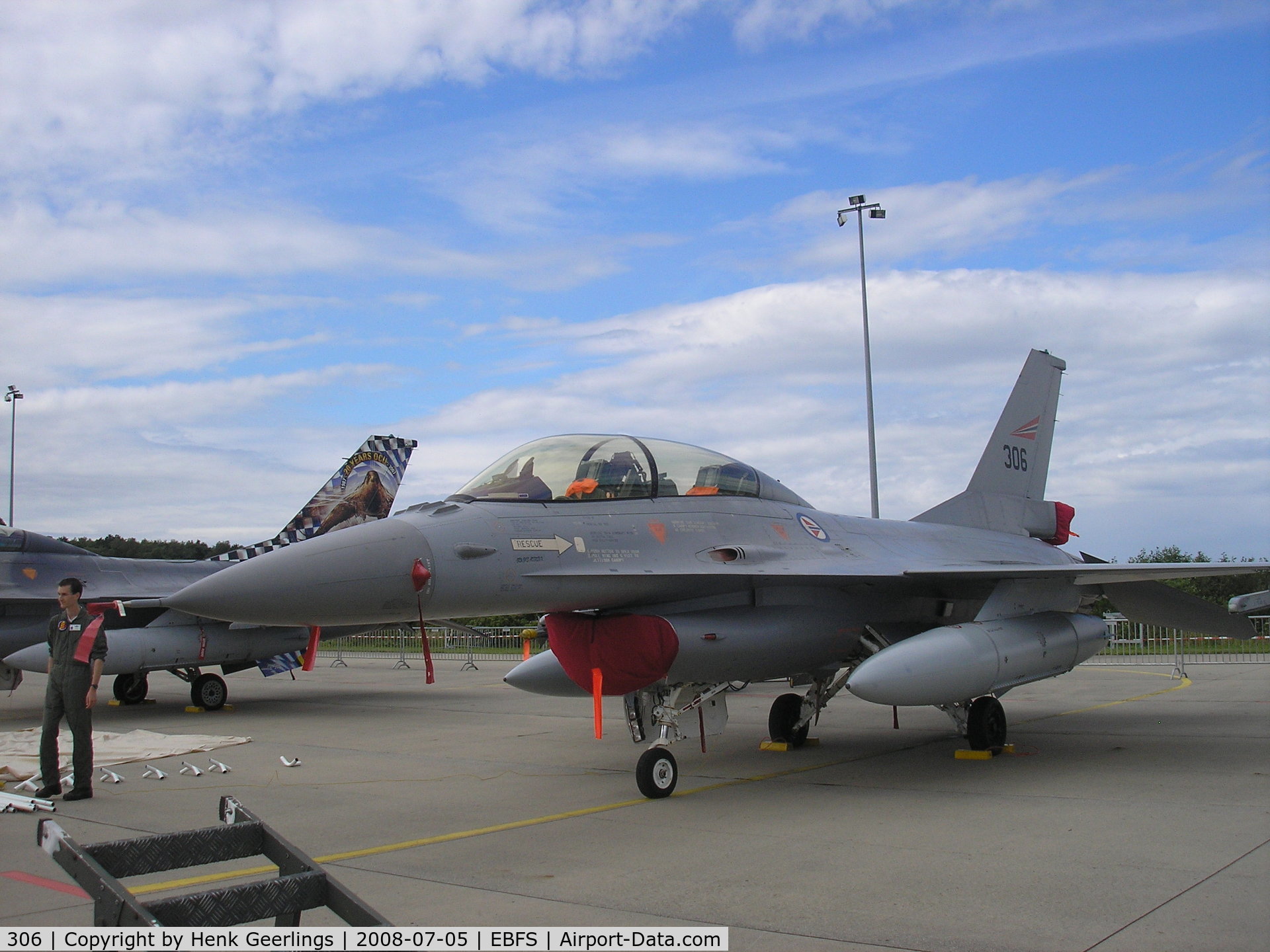 306, 1978 General Dynamics F-16BM Fighting Falcon C/N 6L-06, BAF Openday , Florennes , Belgium