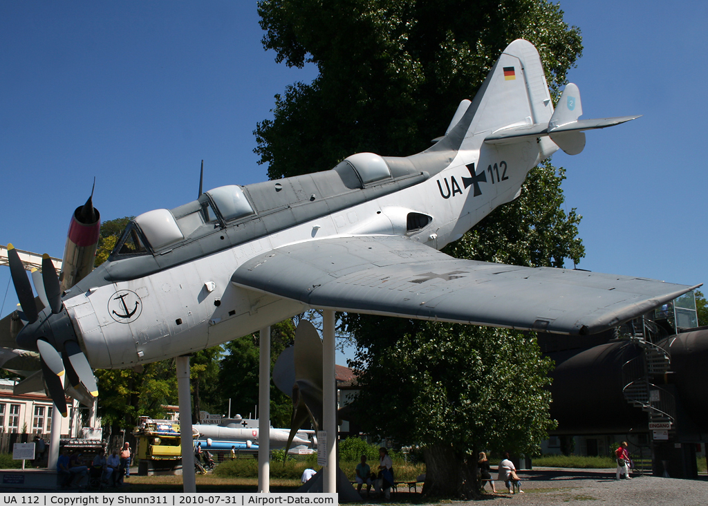 UA 112, Fairey Gannet AS.4 C/N F9394, Firey Ganett preserved inside Technik Speyer Museum...