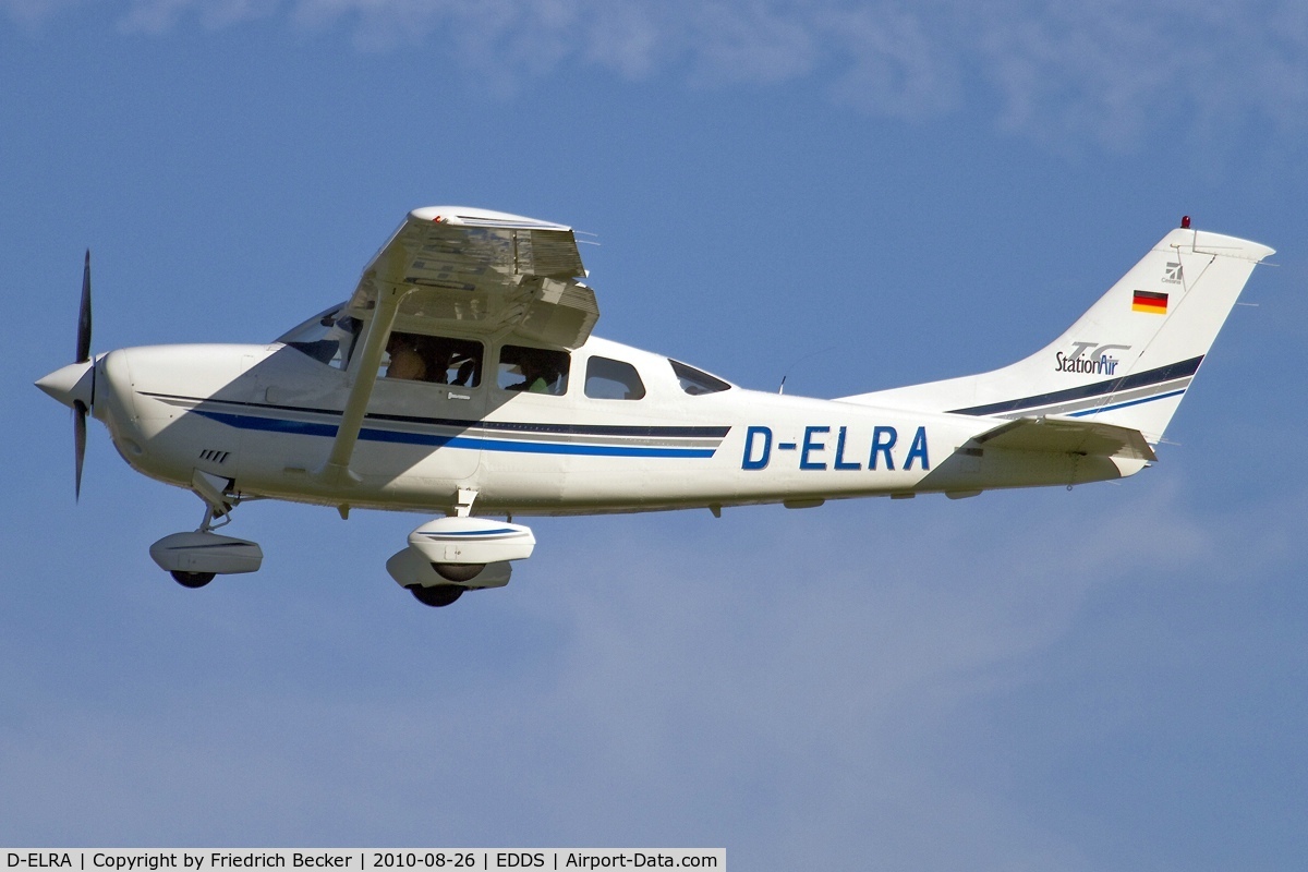 D-ELRA, 2001 Cessna T206H Turbo Stationair C/N T20608316, departing vie RW25