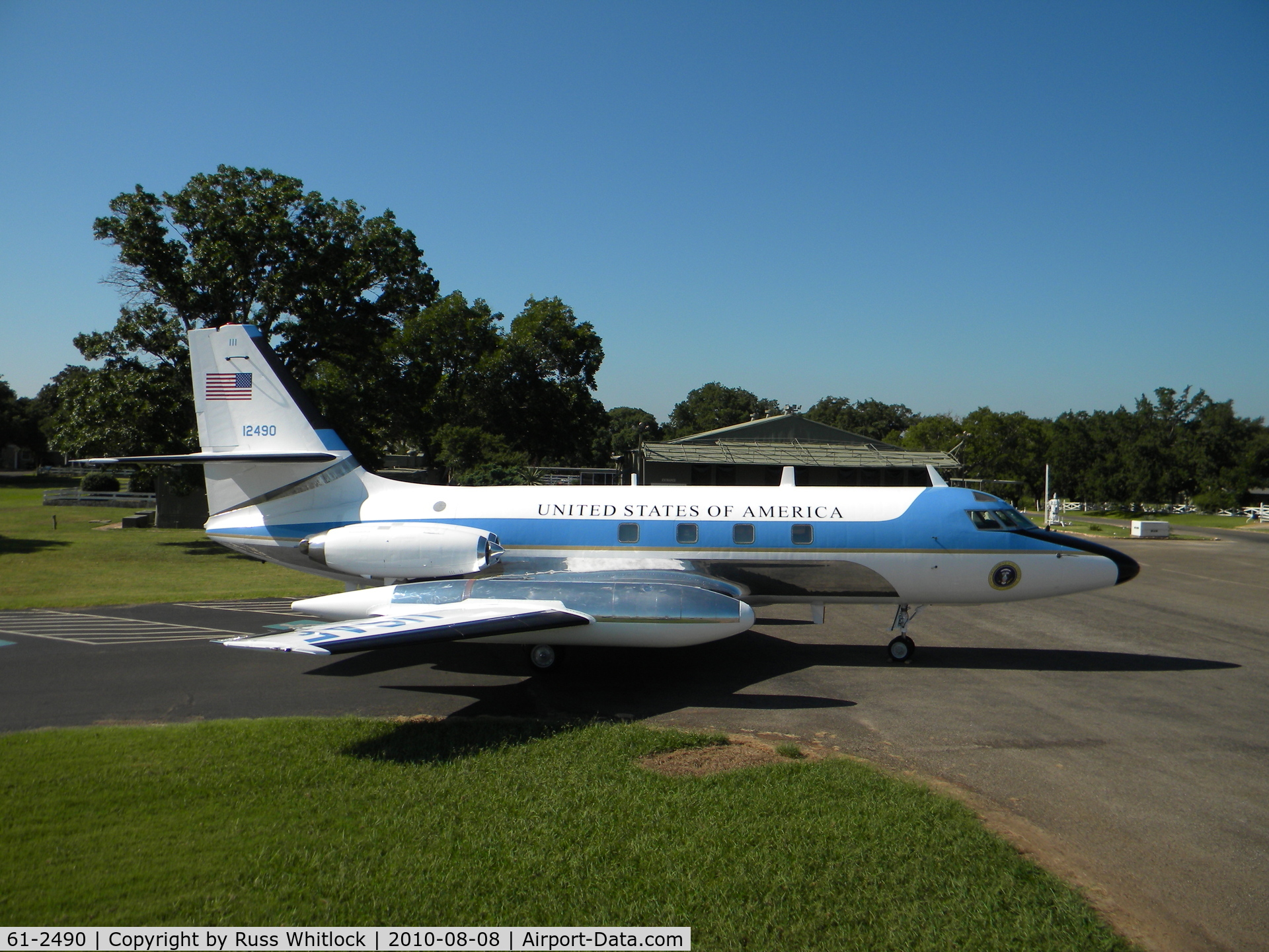 61-2490, 1962 Lockheed VC-140B-LM Jetstar C/N 1329-5024, JetStar returns to the LBJ Ranch, Texas where it will be on permanent display.  The aircraft served President Johnson and later president's until 1978.