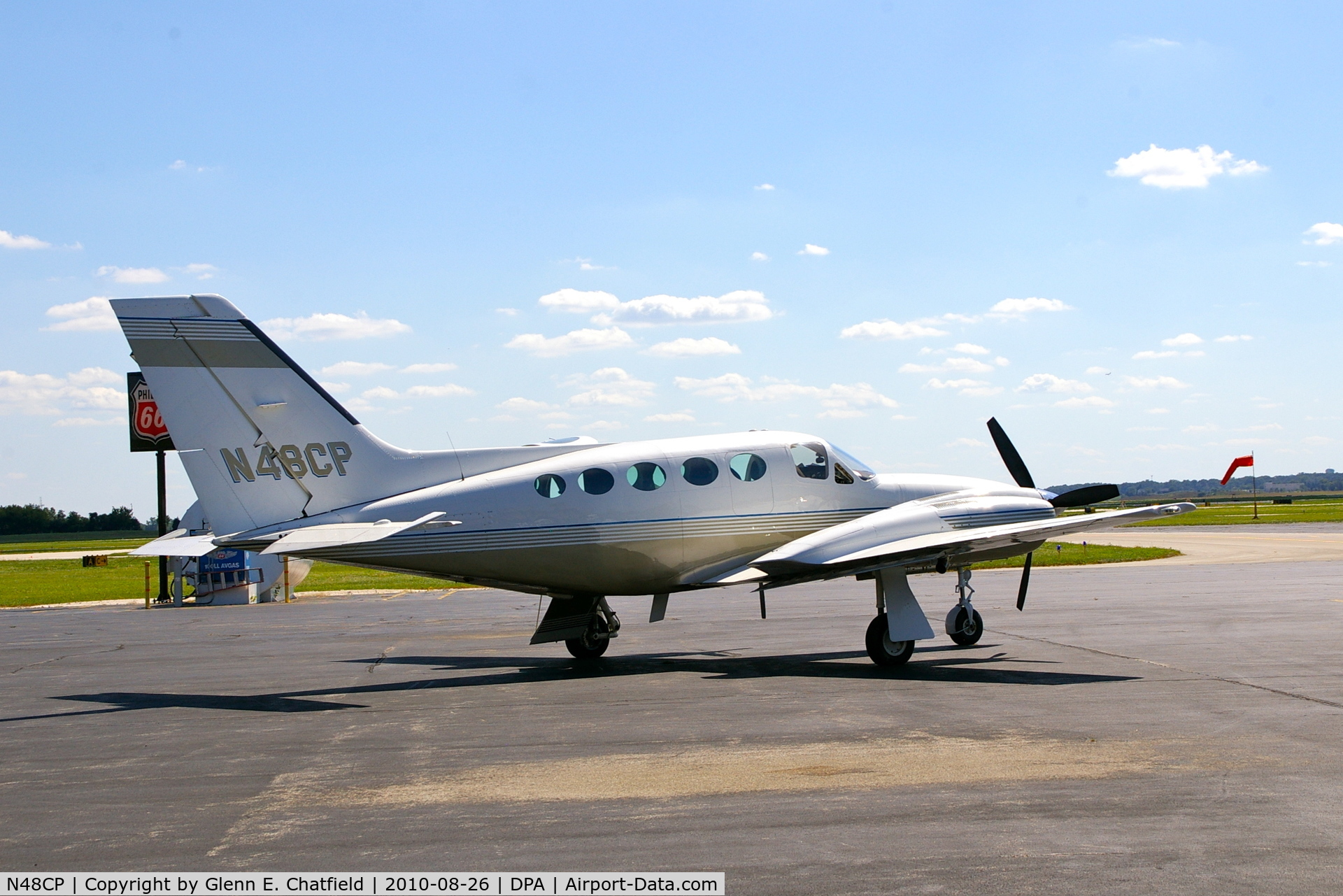 N48CP, Cessna 421C Golden Eagle C/N 421C0902, on the ramp