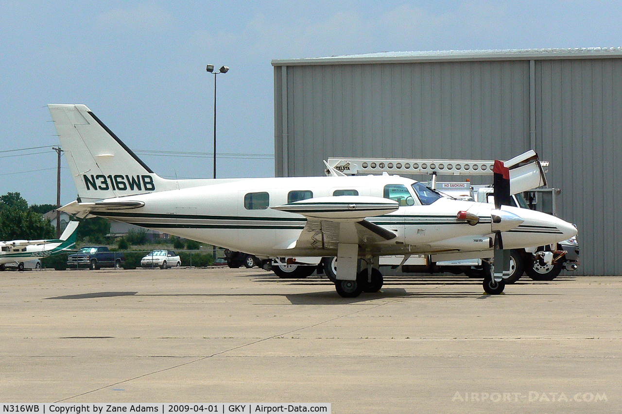 N316WB, 1980 Piper PA-31T1 C/N 31T-8004057, At Arlington Municipal, TX