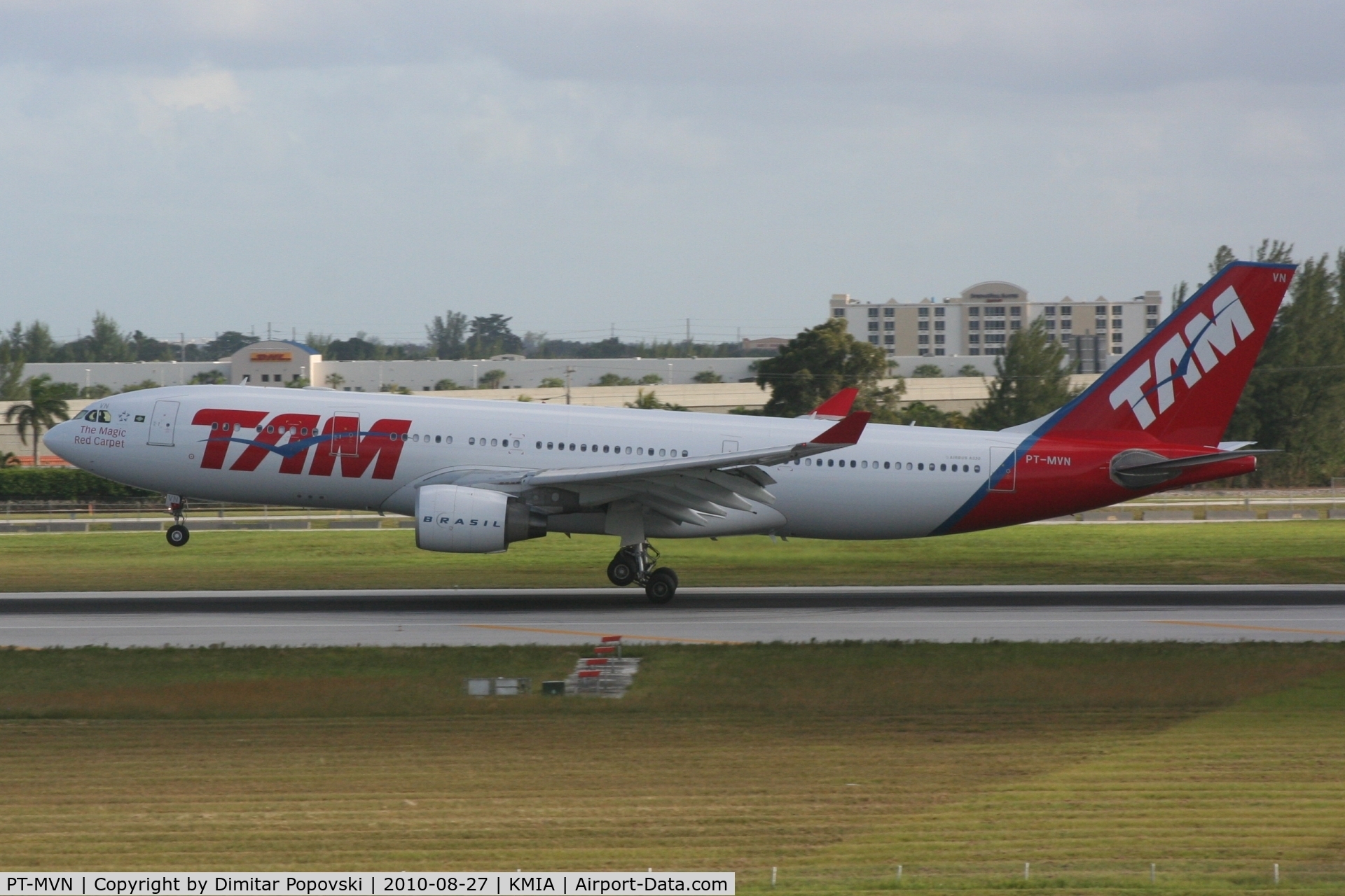 PT-MVN, 2007 Airbus A330-203 C/N 876, arrival of flight 8094 from Sao Paulo