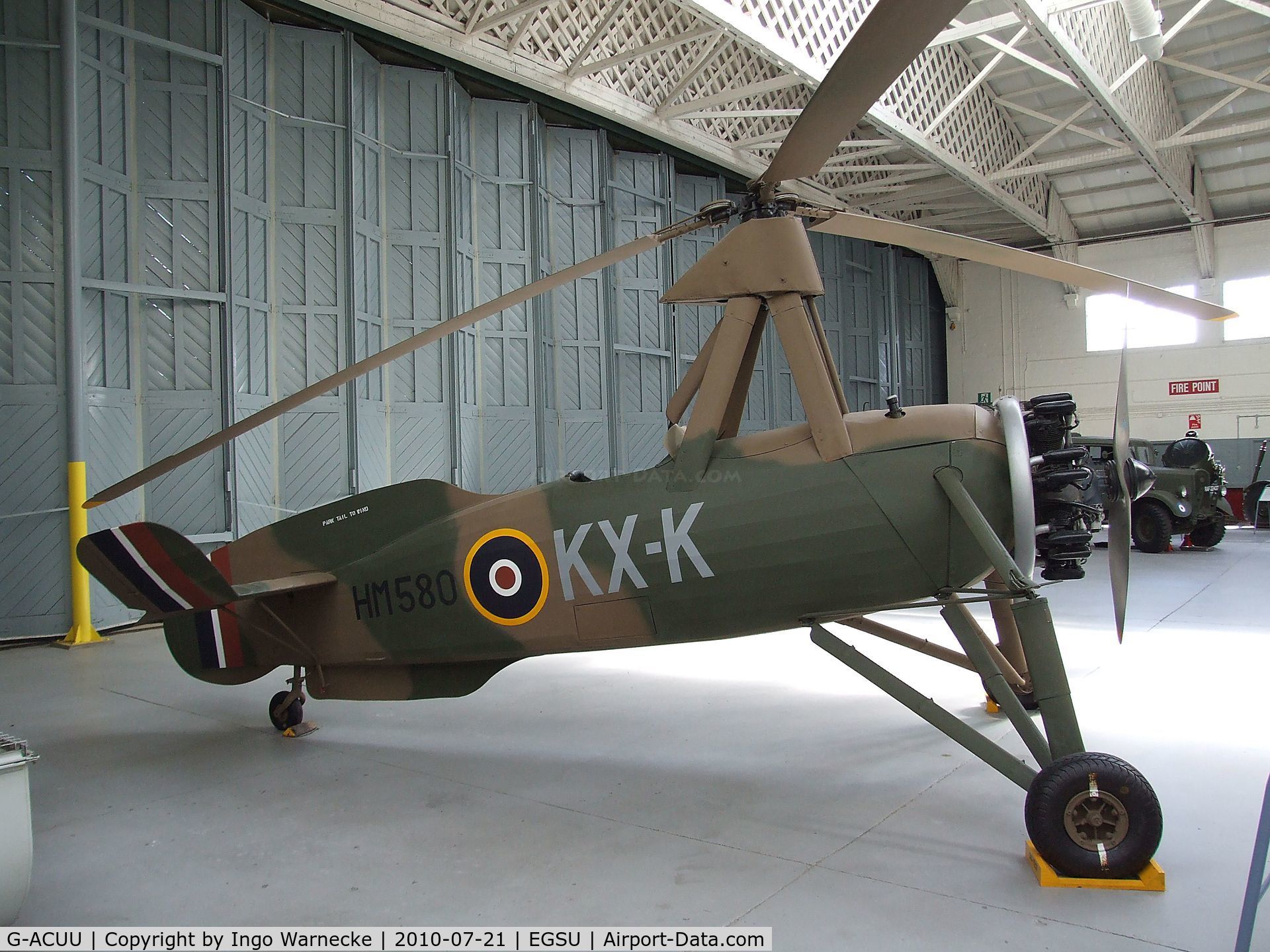 G-ACUU, 1934 Avro 671 Rota I (Cierva C-30A) C/N 726, Cierva C.30A at the Imperial War Museum, Duxford