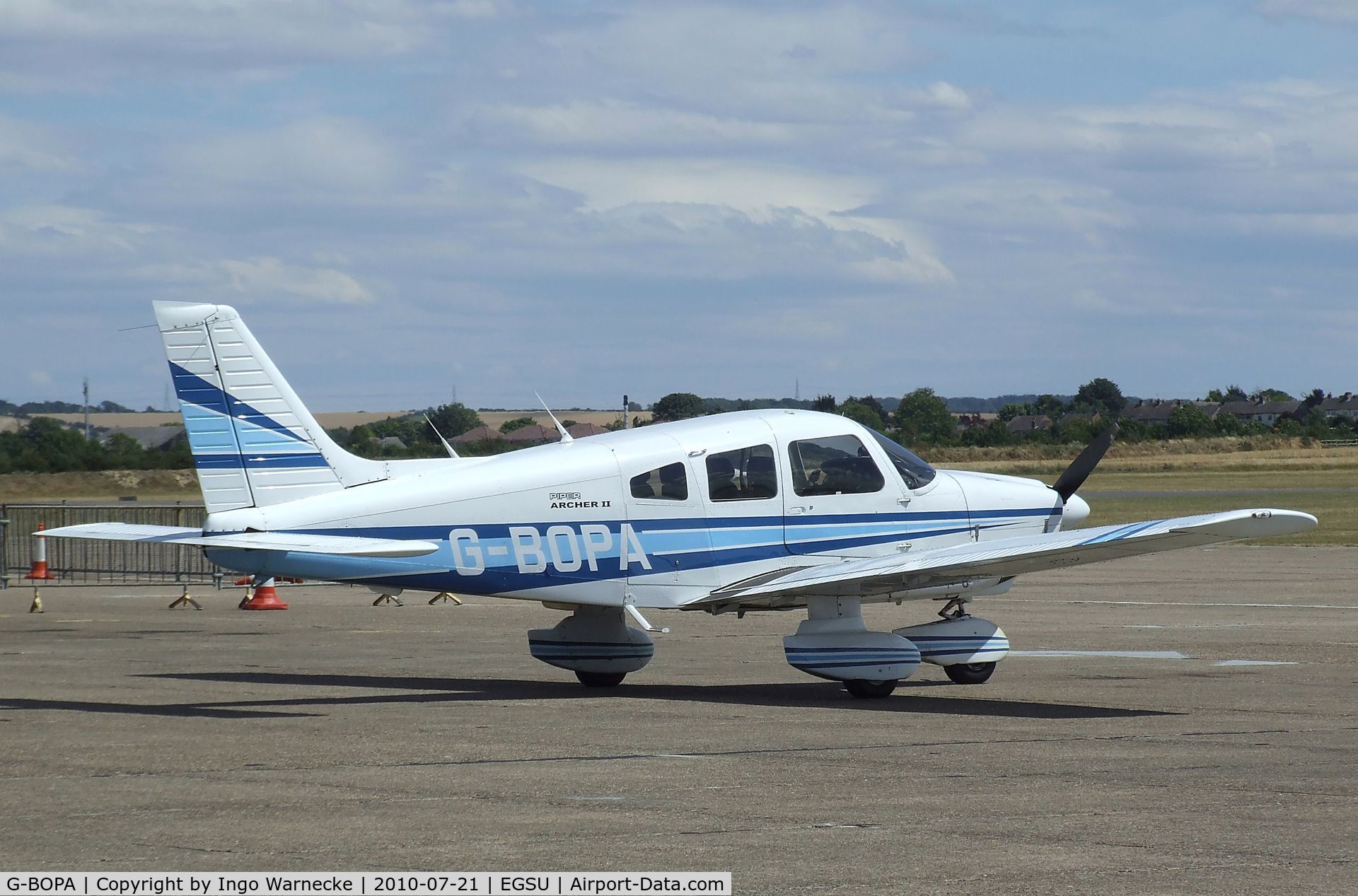 G-BOPA, 1984 Piper PA-28-181 Cherokee Archer II C/N 28-8490024, Piper PA-28-181 Archer II at Duxford airfield