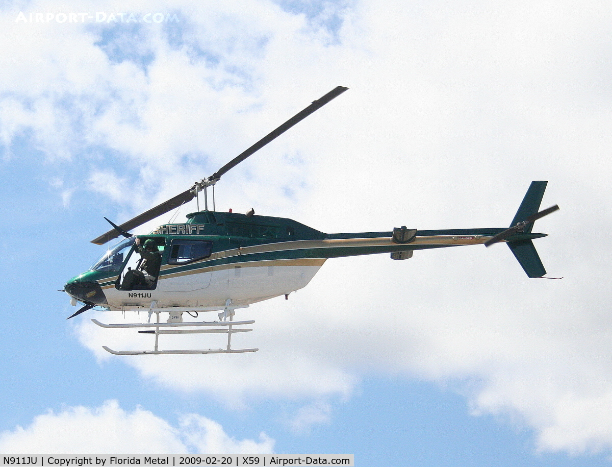 N911JU, Bell OH-58A C/N 72-21442, Brevard County Sheriff OH-58A
