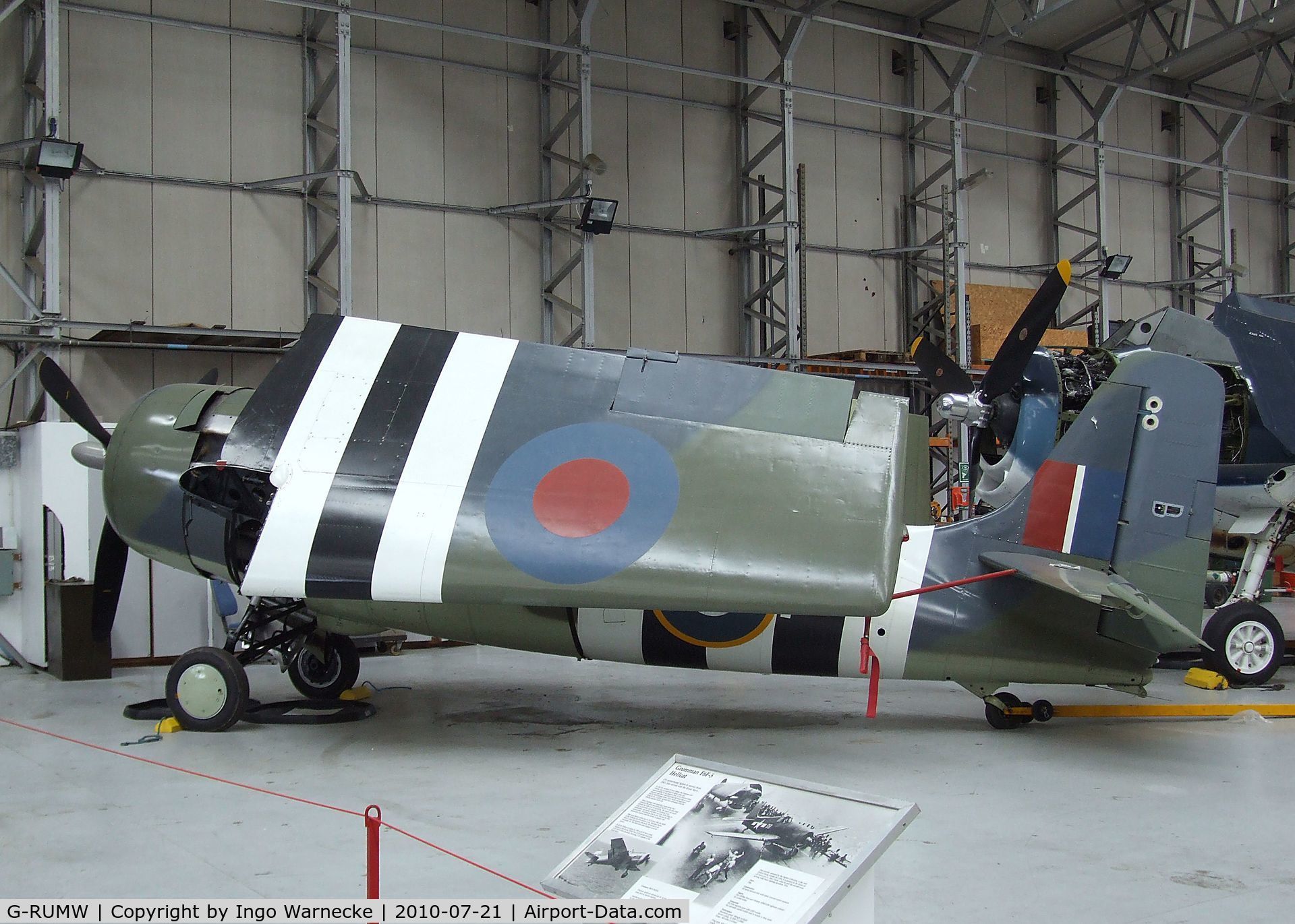 G-RUMW, 1944 General Motors (Grumman) FM-2 Wildcat C/N 5765, Grumman (General Motors) FM-2 (F4F) Wildcat / Martlet at the Imperial War Museum, Duxford