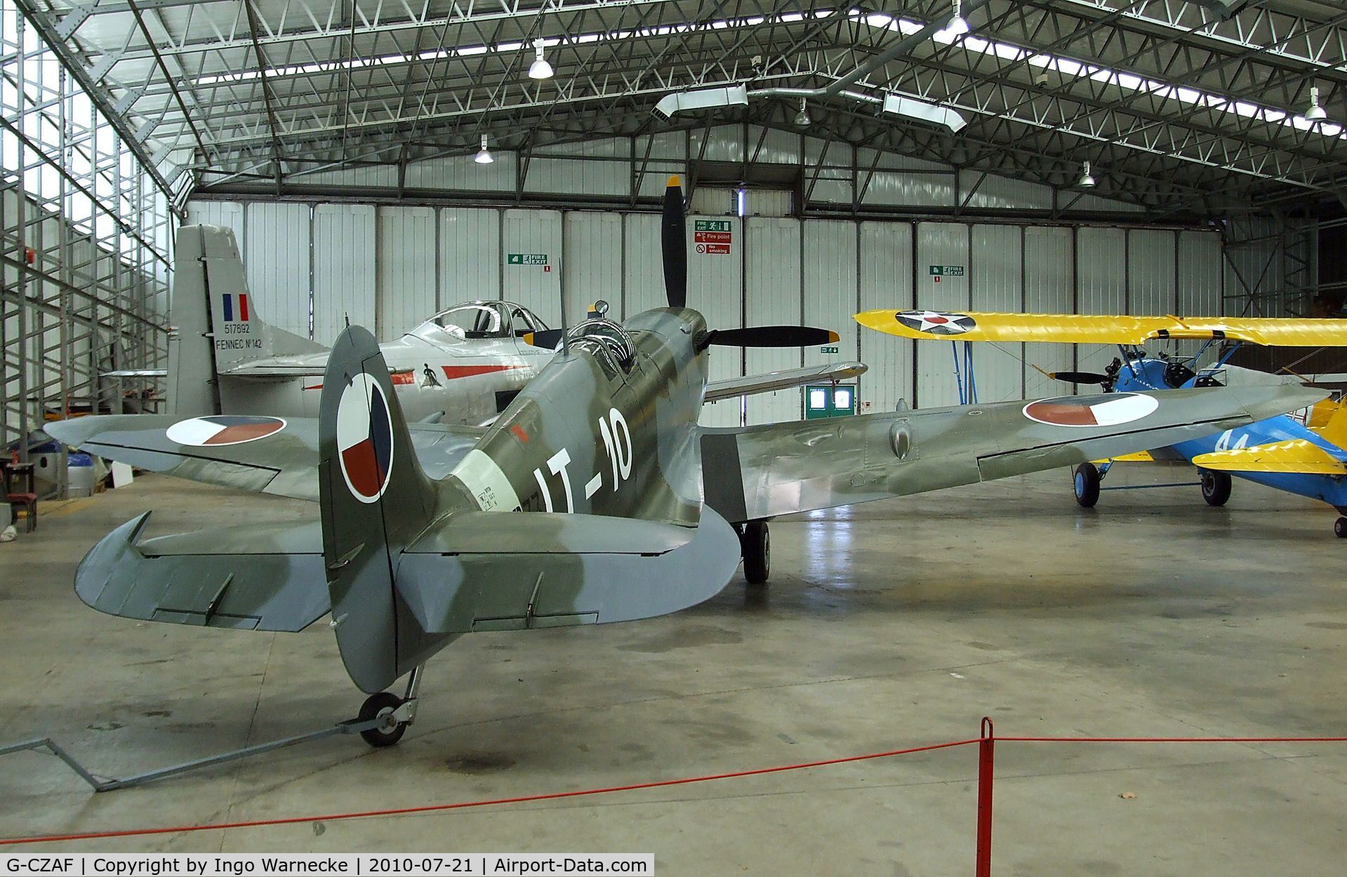 G-CZAF, 1945 Supermarine 361 Spitfire LF.IXe C/N CBAF.IX.571, Supermarine Spitfire LF IXe at the Imperial War Museum, Duxford