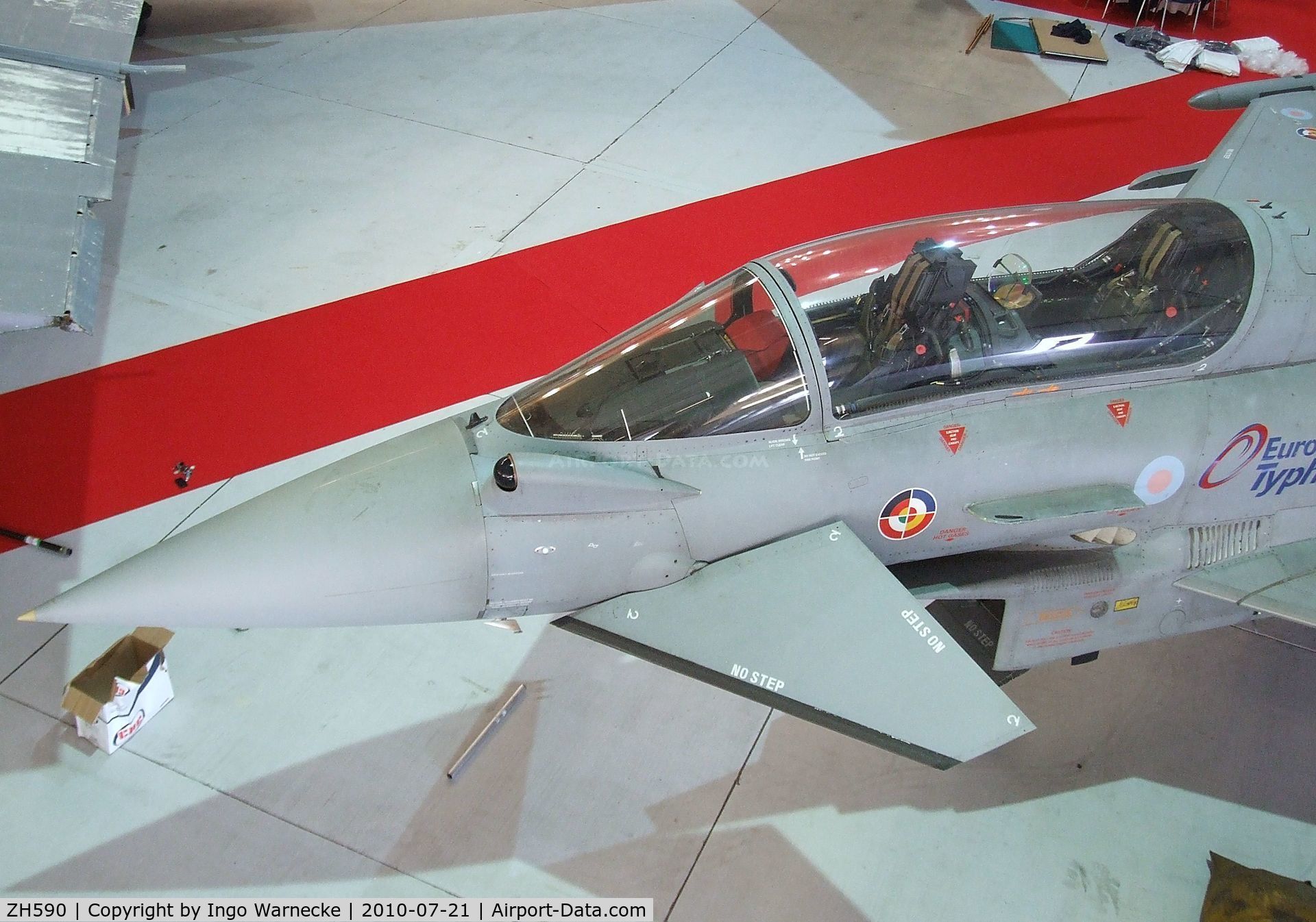 ZH590, 1997 Eurofighter EF-2000 Typhoon T1 C/N DA4, Eurofighter EF2000 Typhoon T1 at the Imperial War Museum, Duxford